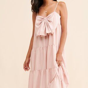 Kelsey Bow Tiered Dress